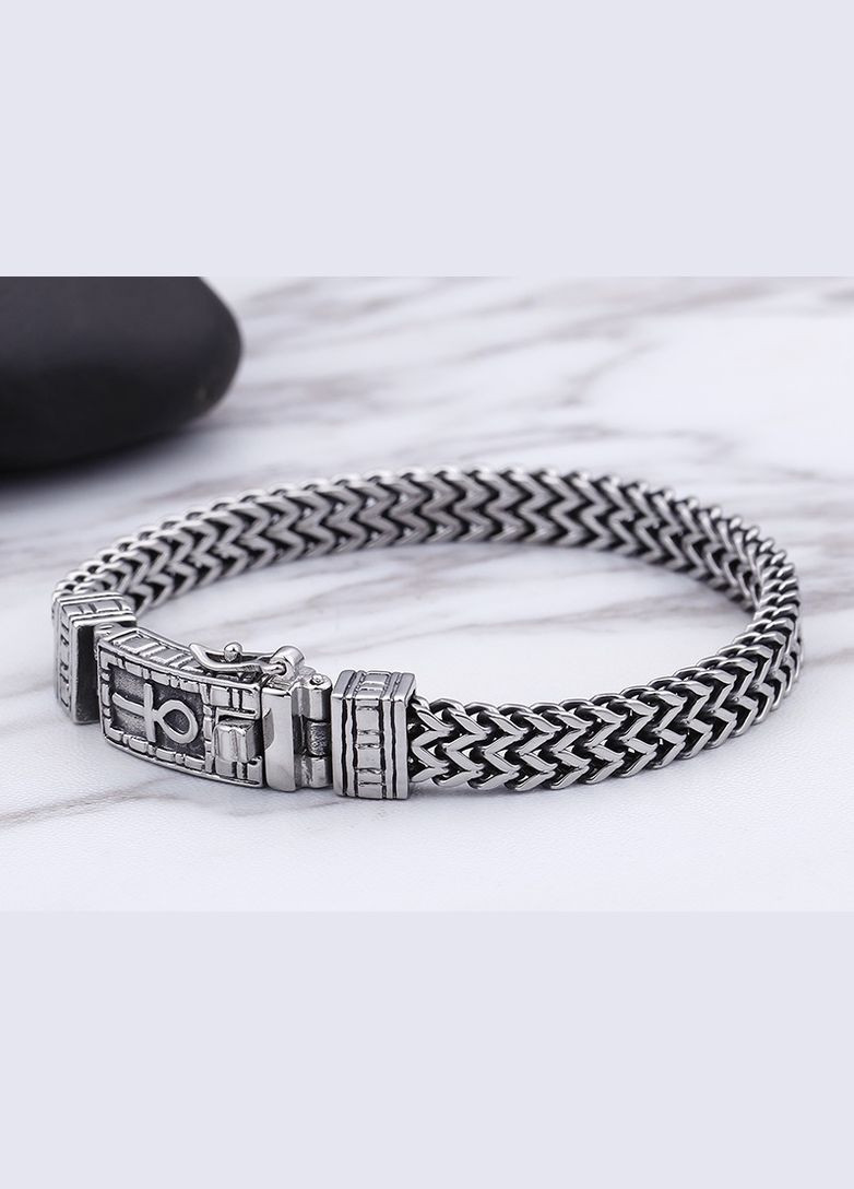 Браслет мужской кожаный на руку с шипами черный Avalon 08 (330775633)