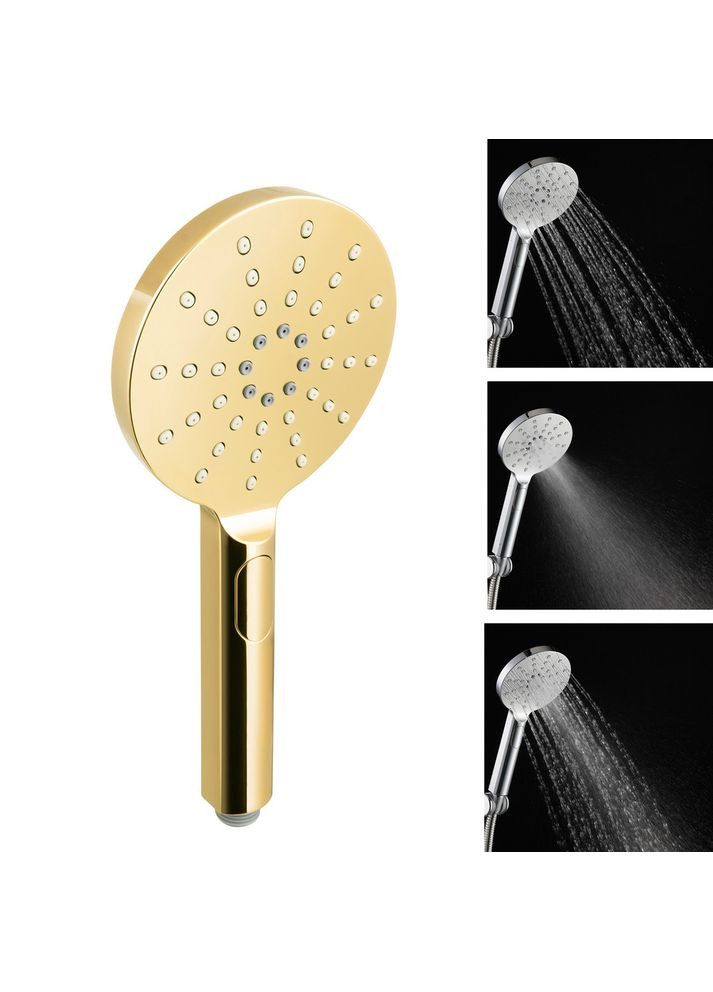 Лійка для душу 3-х функційна, золота, AWD02221790 AWD Interior (318063850)