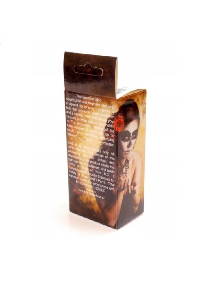 Анальная пробка с розовым кристаллом M "Jewellery silver butt plug pink" от Boss Series (363975924)