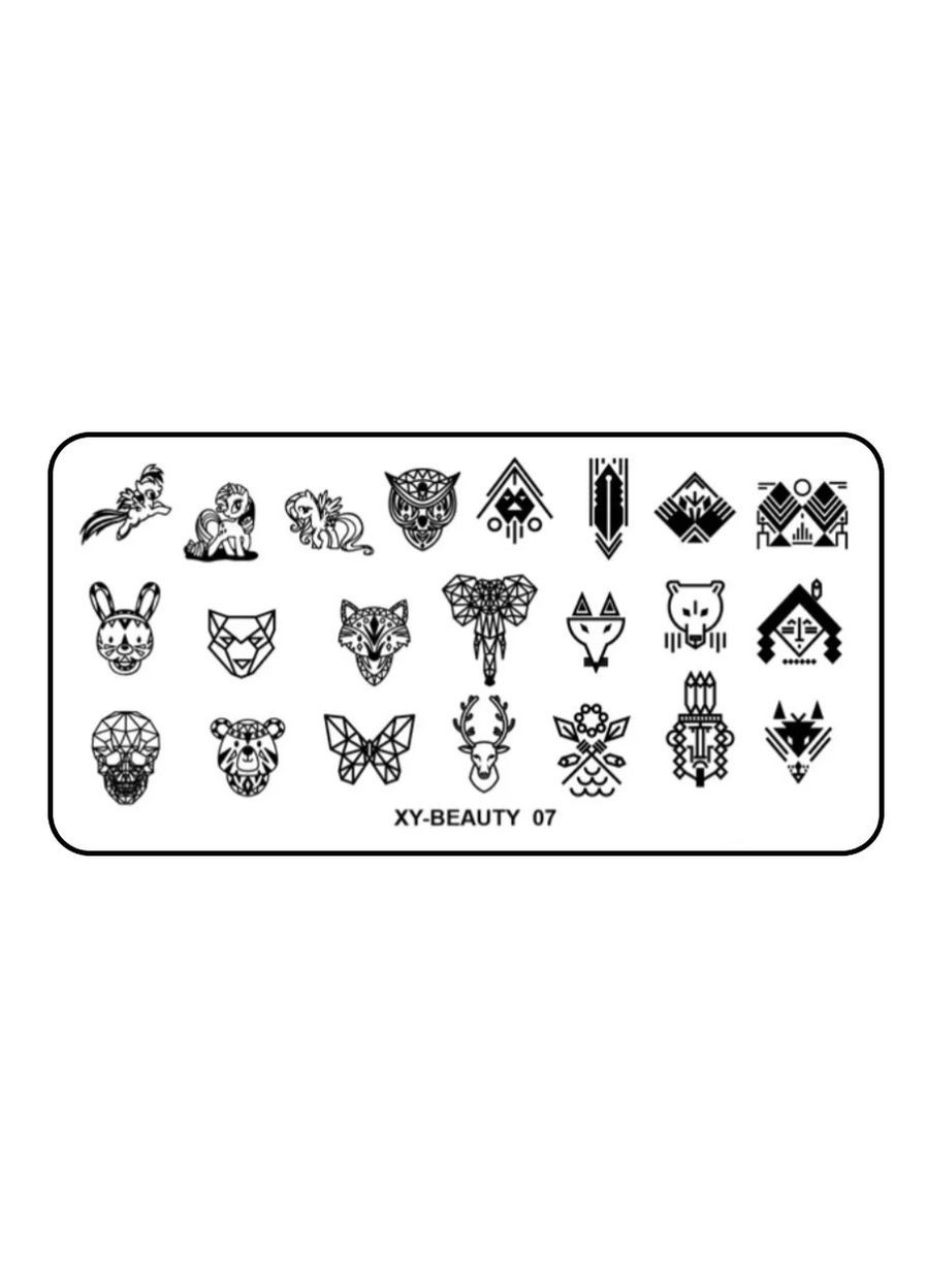 Пластина для стемпінгу металева (12 см * 6 см) XY-BEAUTY 07 No Brand (323653784)