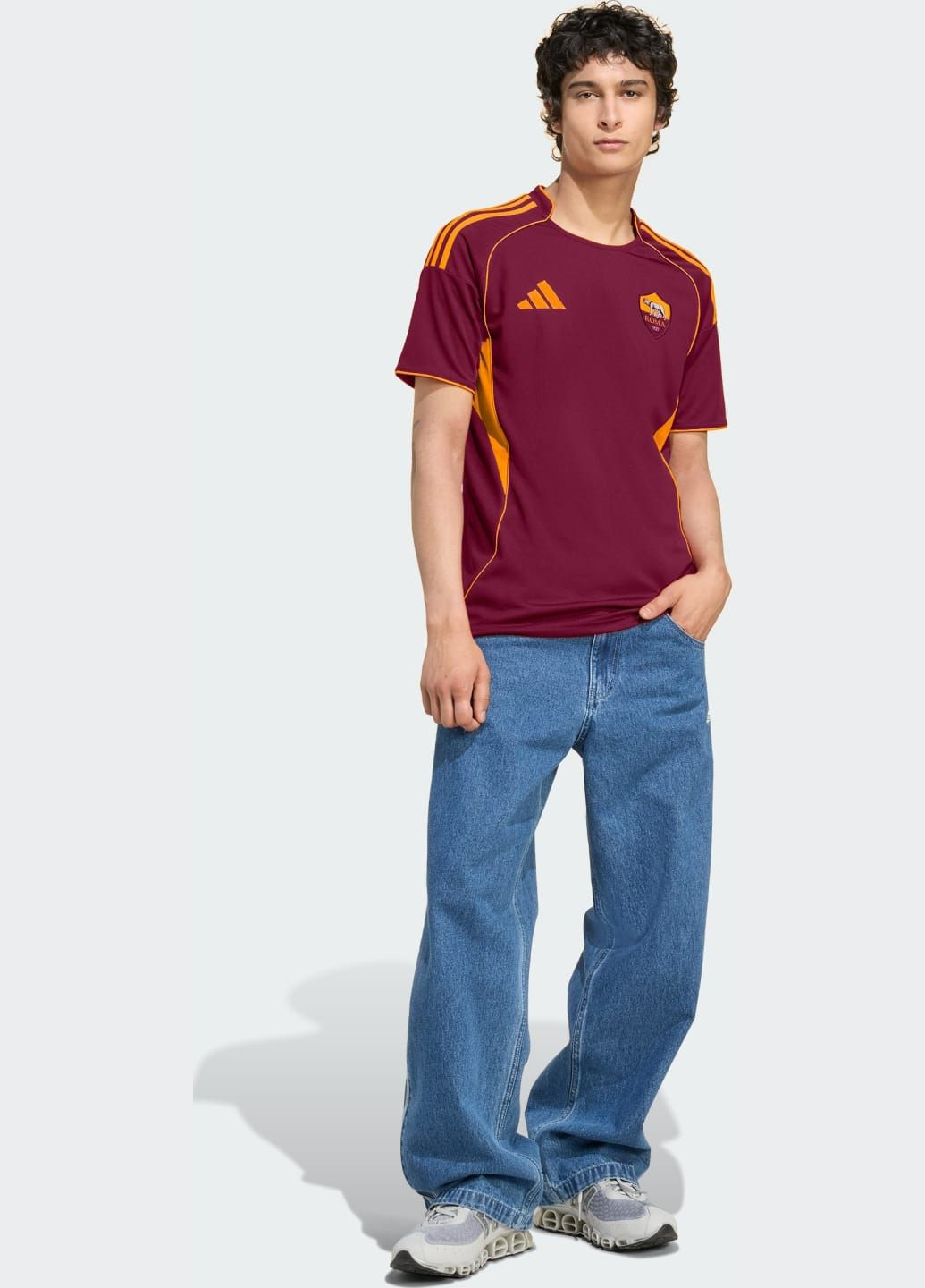 Бордовый демисезонный спортивный лонгслив adidas с логотипом