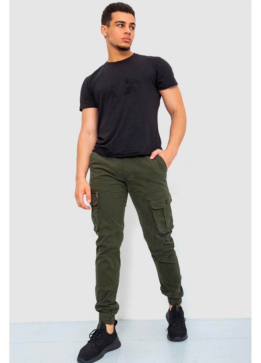 Хаки кэжуал демисезонные брюки Ager