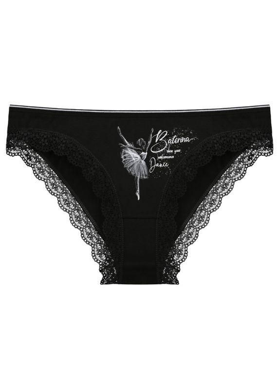 Ажурні труси сліпи з принтом Балерина Donella Сліпи (316302939)