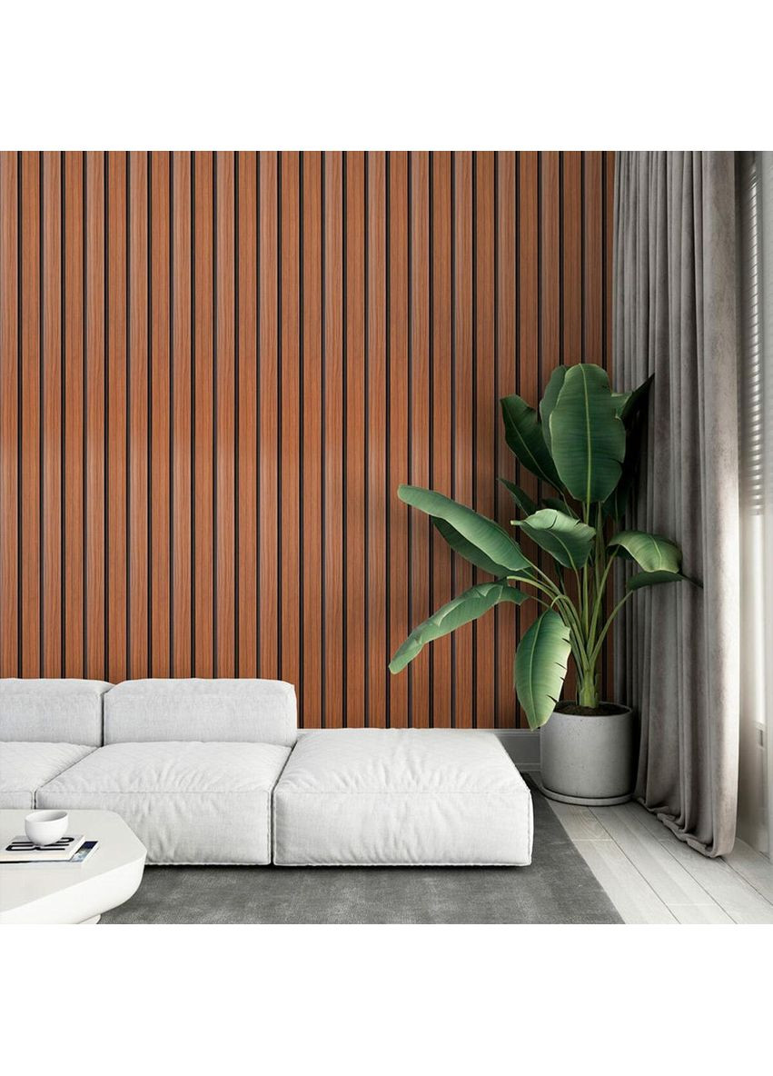 Рейка декоративна PS 2900х120х12мм Темний дуб SW-00001746 Sticker Wall (354657451)