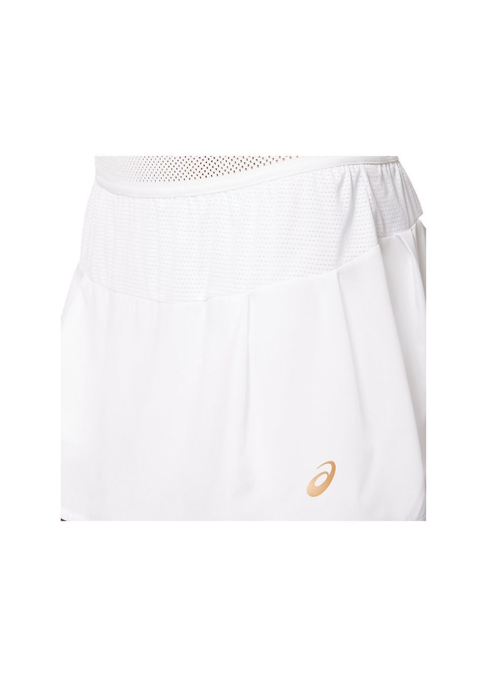 Белая спортивная однотонная юбка Asics