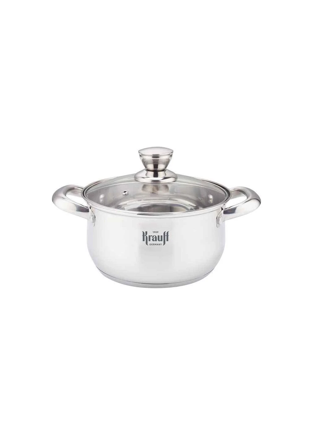 Кастрюля 3,4л со стеклянной крышкой 20см 26-238-093 Krauff (361316829)
