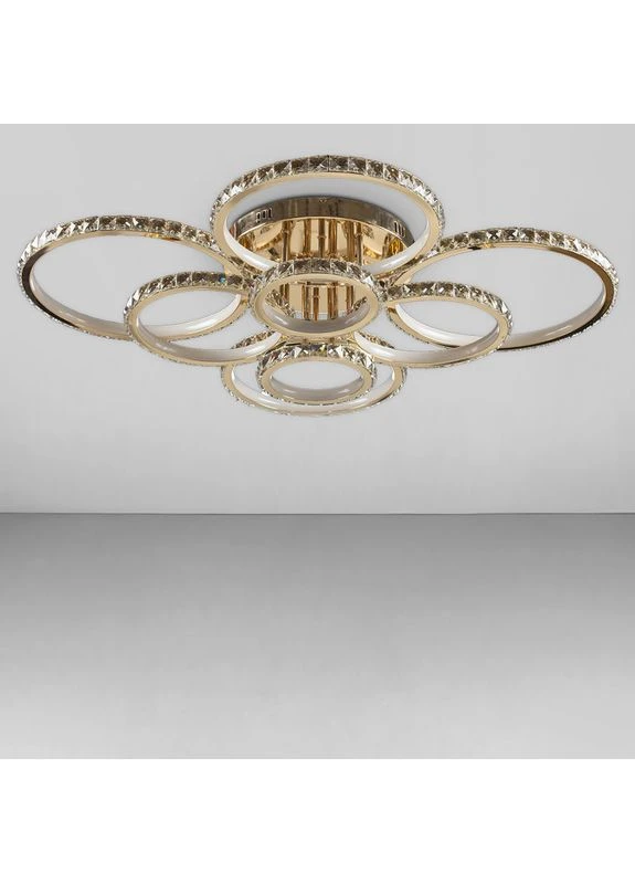 Стельова люстра LED SY-18287/8 GD DIMMER 940*780*170 492W золото Light House (379925121)