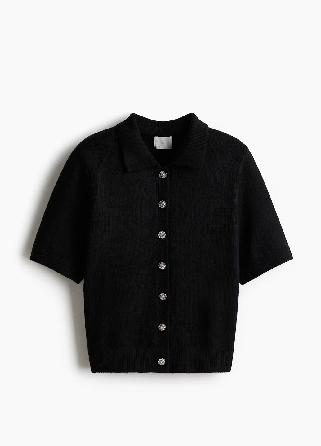 Черный демисезонный кардиган H&M