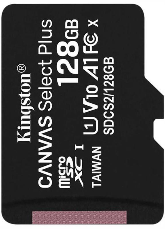 Карта памяти MicroSDXC 128GB UHS-I Class 10 Canvas Select Plus R100MB/s (SDCS2/128GBSP) Kingston (336959393)