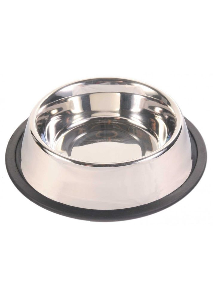 Миска для собак на гумовій основі металева 450 мл d-19 см Trixie (355252705)