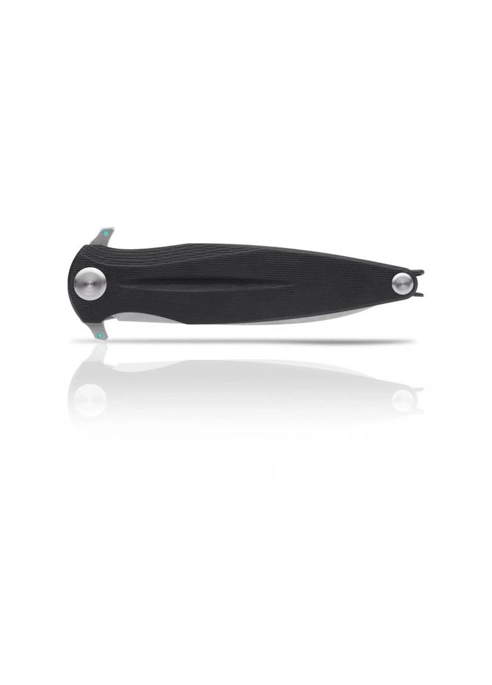 Нож Z400 (stonewash, liner lock, plain, sleipner), черный Acta Non Verba (385893753)