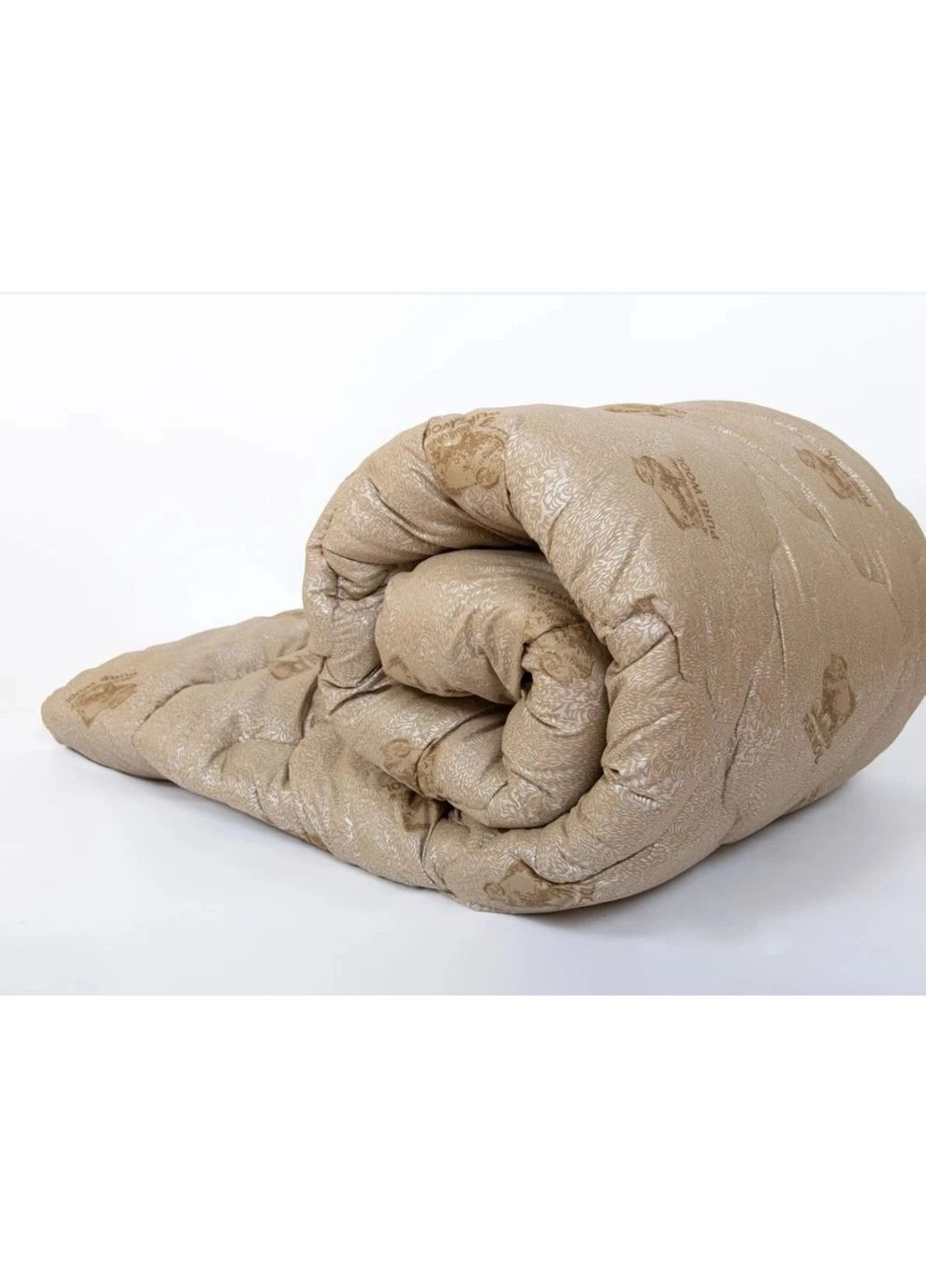 ⭐ Зимова тепла полуторна ковдра 150x215 см мікрофібра / паяний холофайбер Pure Wool ⭐ SOVA текстиль (356887856)