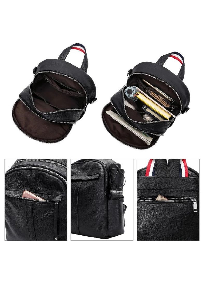 Женский кожаный черный рюкзак RoyalBag f-fl-nwbp27-1138a (282957220)