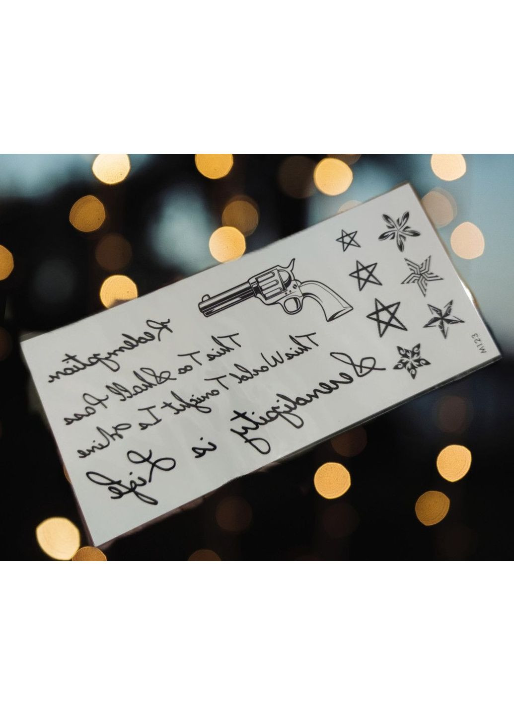 Временная татуировка / Переводная татуировка Lettering M123 Tattoo (366890949)