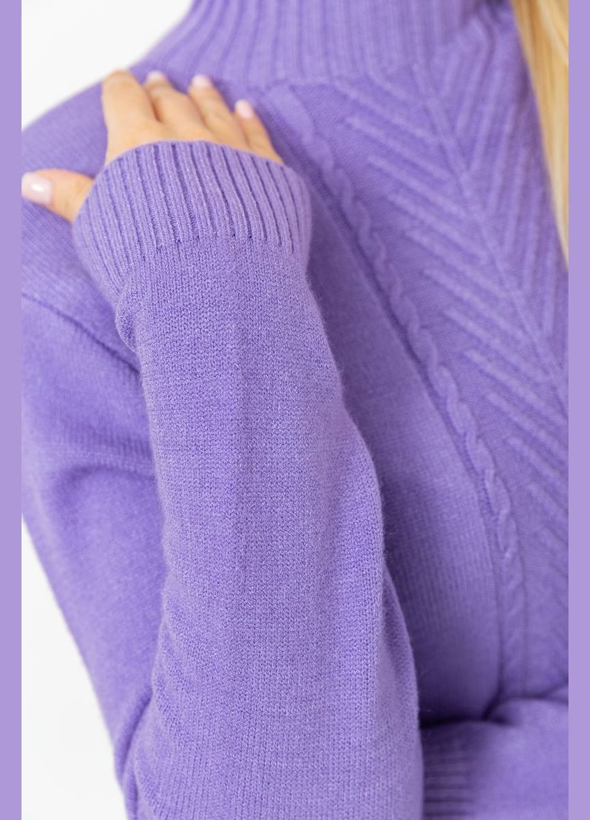 Сиреневый зимний свитер женский, цвет светло-оливковый, Ager