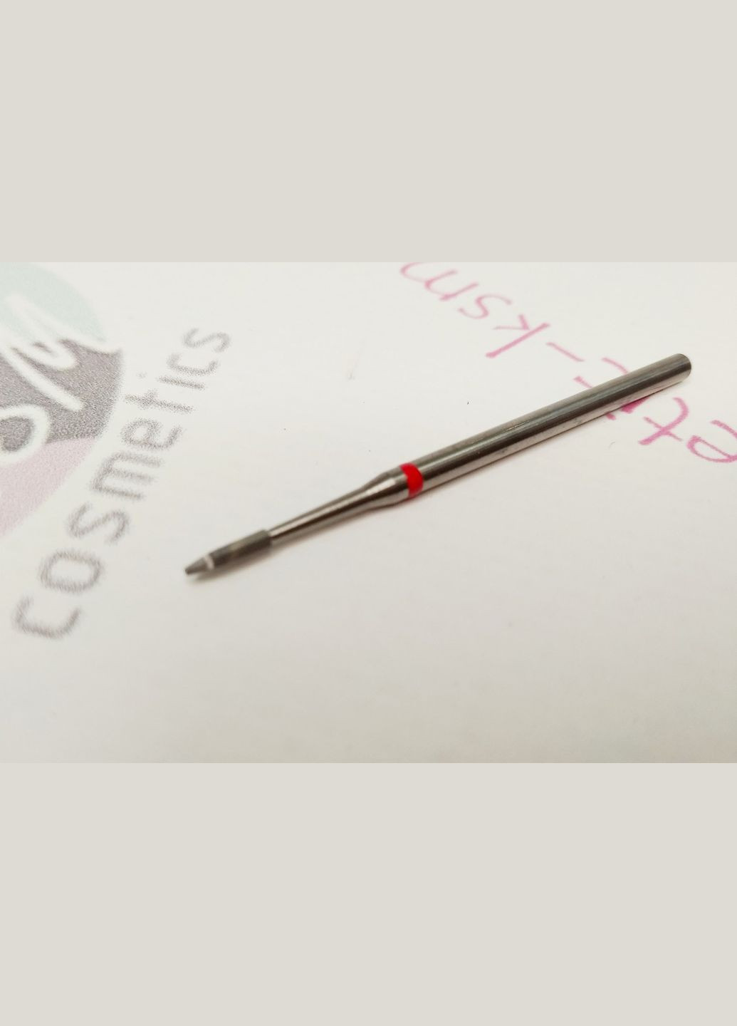 Насадка для манікюру фреза безпечна, гострий кінець, червона для манікюру Владмива (299385207)