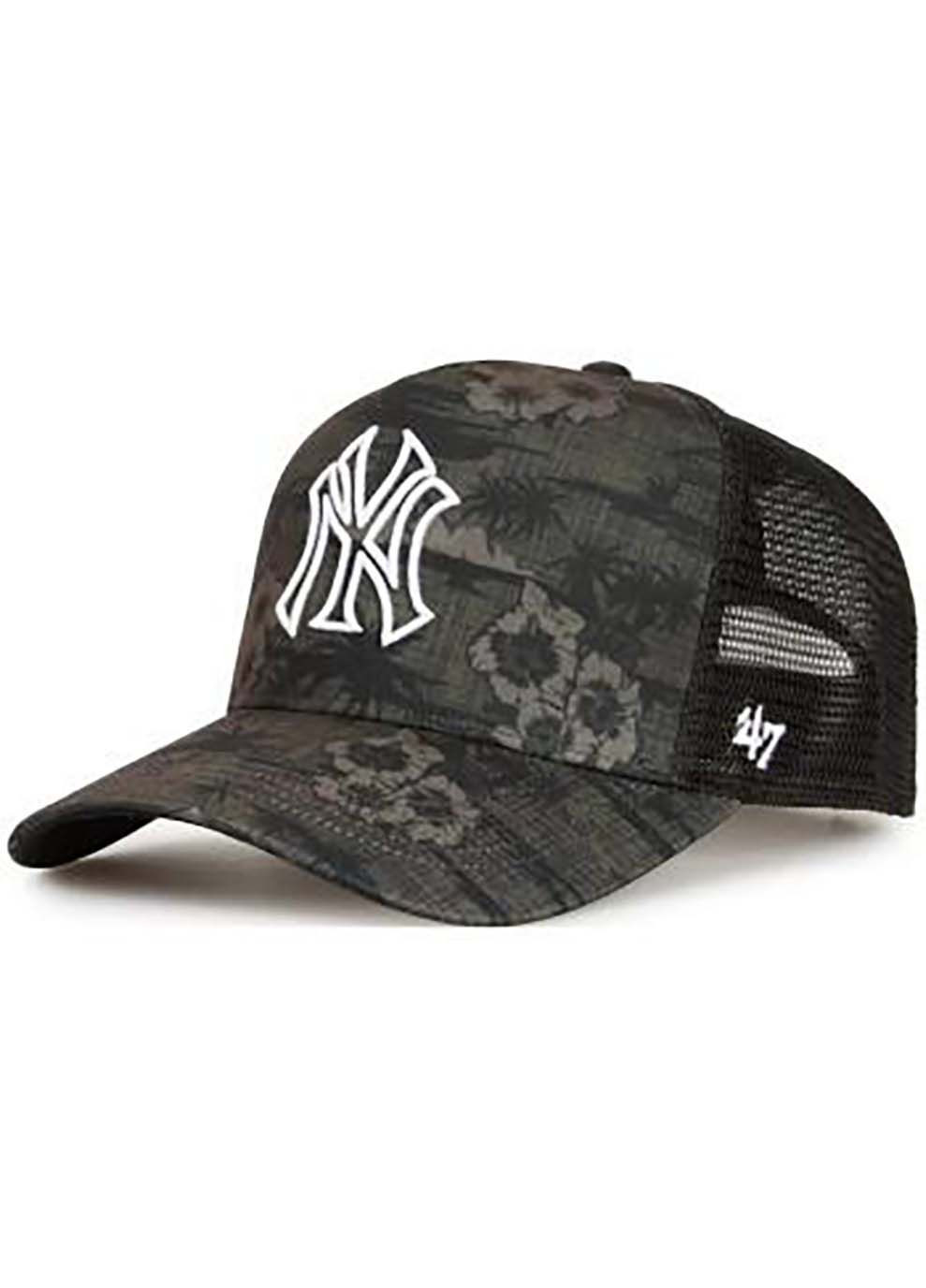 Кепка New York Yankees Fiji Alt серый, черный 47 Brand (367587071)