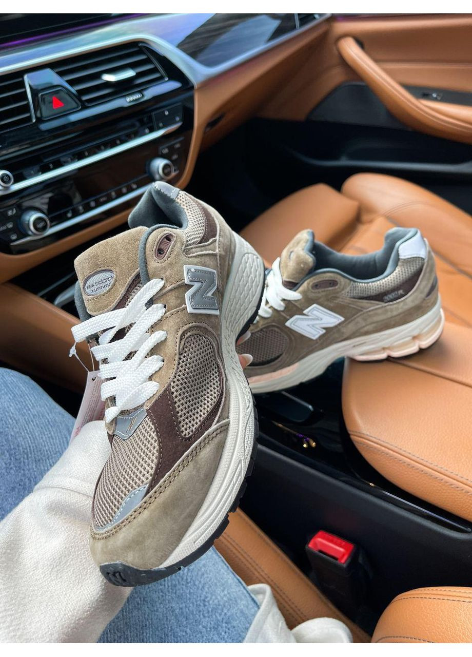 Бежеві Осінні кросівки чоловічі new balance 2002r olive suede нью беланс 2002r No Brand