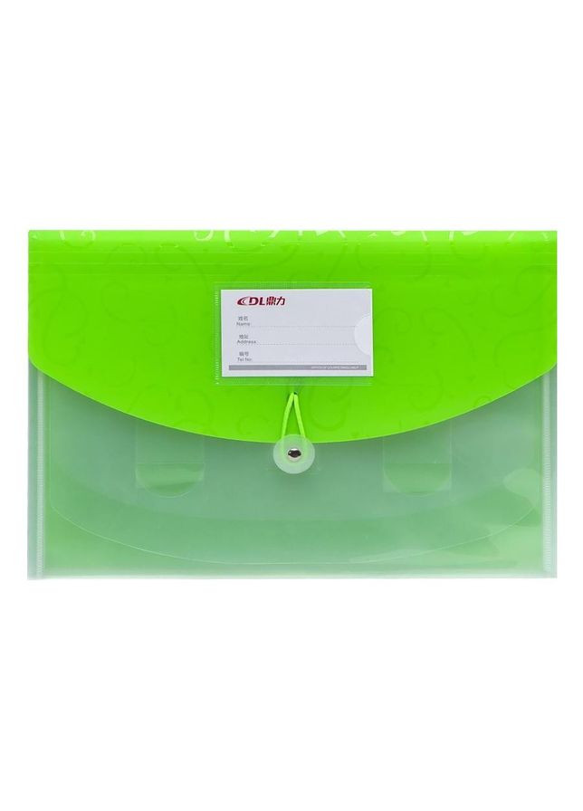 Папка на резинці А4 DL5226 4 відділення Зелений DL (301425069)