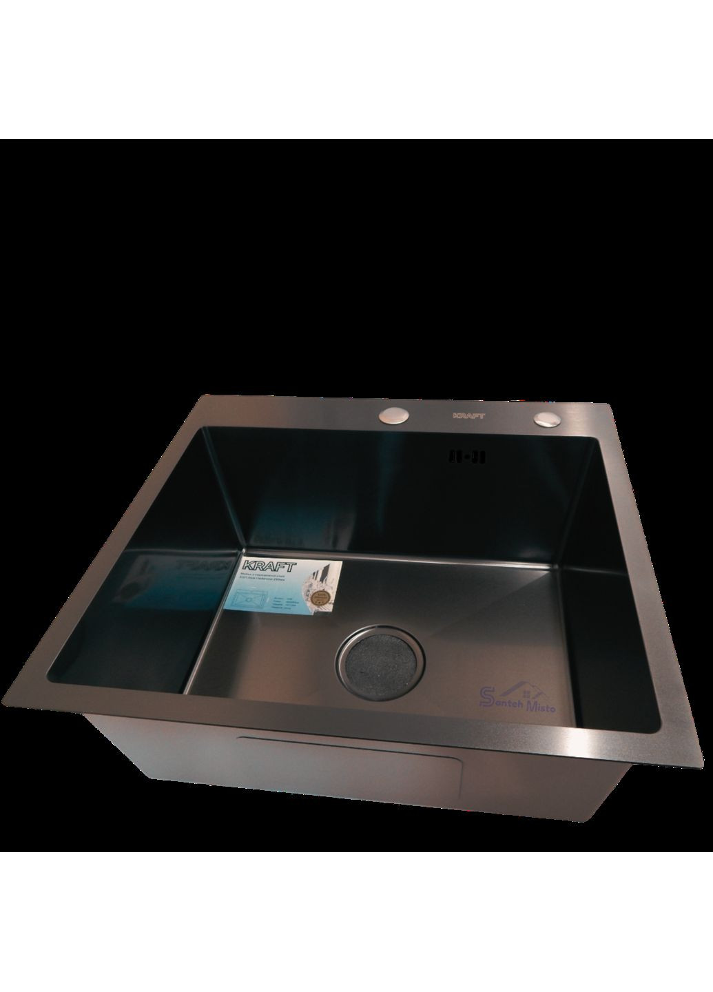 Комплект кухонної мийки Handmade PVD чорна HS45*40 (3.0/1.0 мм) Kraft (362209912)