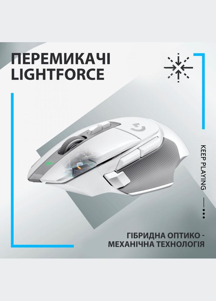 Миша G502 X Lightspeed Wireless White (910-006189) Logitech (319534520)