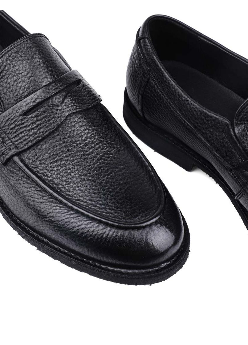 Черные мужские туфли а220-705h-727 черная кожа Miguel Miratez