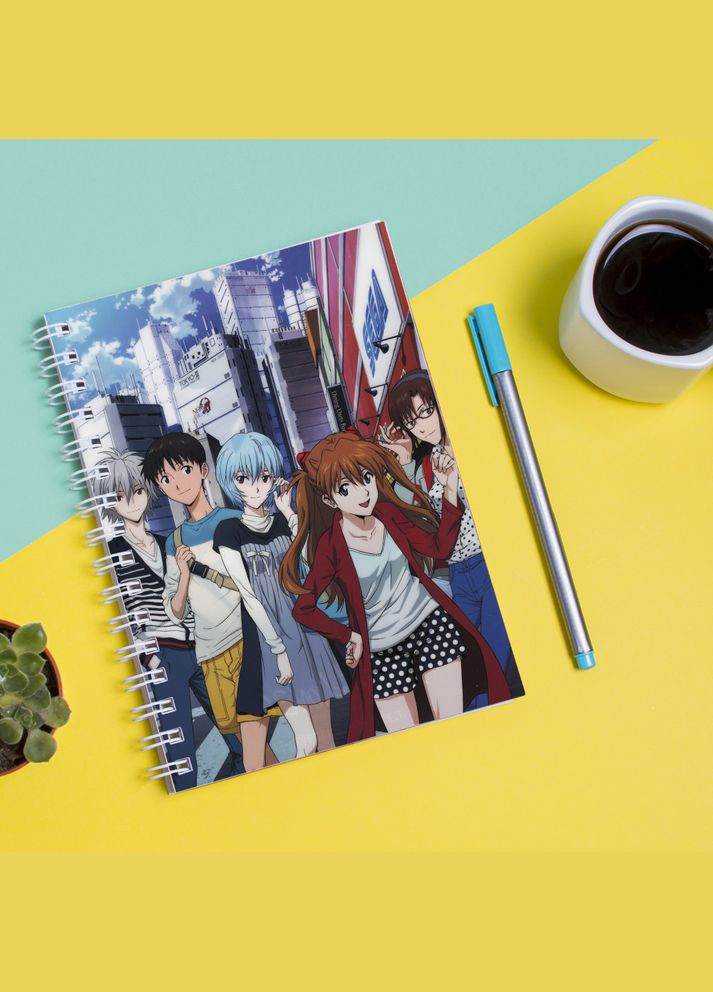 Скетчбук Sketchbook (блокнот) для рисования с принтом Neon Genesis Evangelion Евангелион нового поколения EVA Ева 7 Кавун блокнот для малювання (316133001)