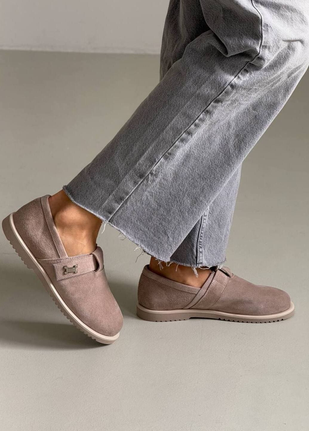 Ailinda Лофери жіночі шкіряні лофери бежевий з, україна — демісезон (317565467)