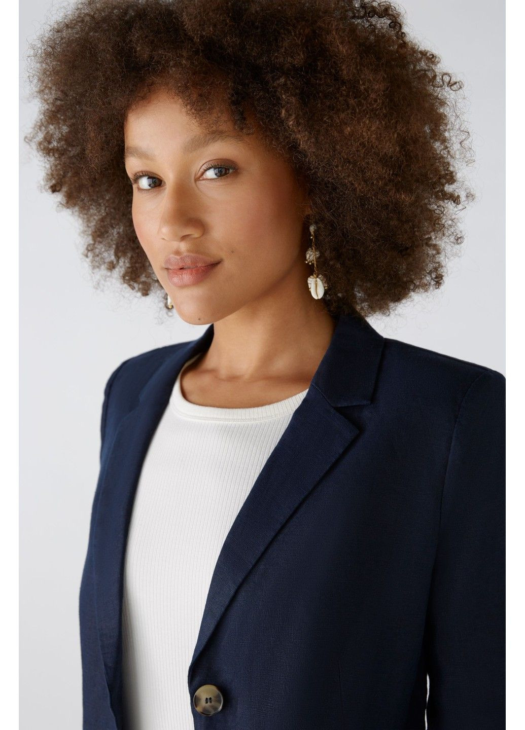 Синий женский пиджак женский 87417-2024/0300 Oui - летний