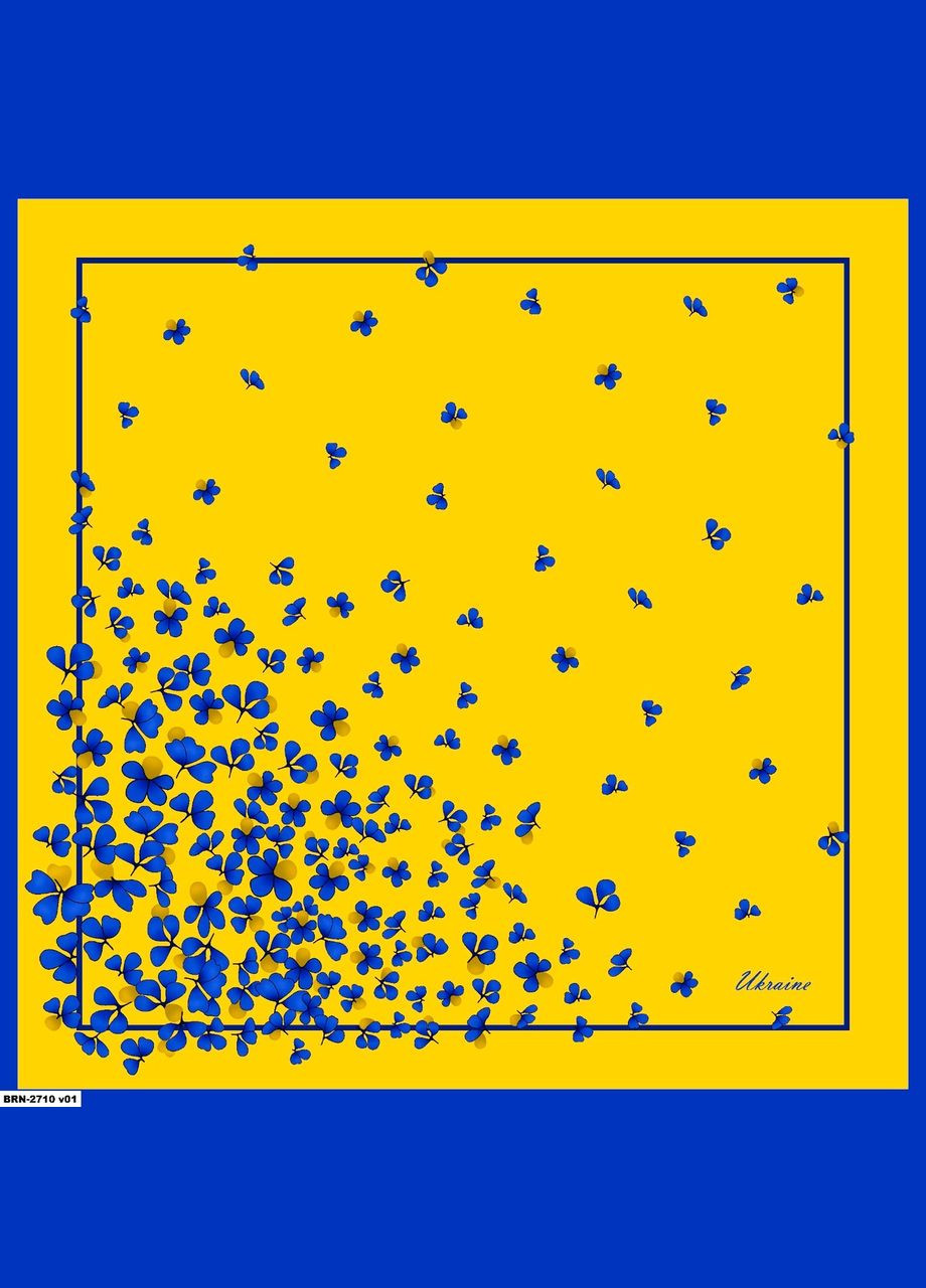 Платок патриотический 95х95 "Клевер" 218051 Husta (332995189)