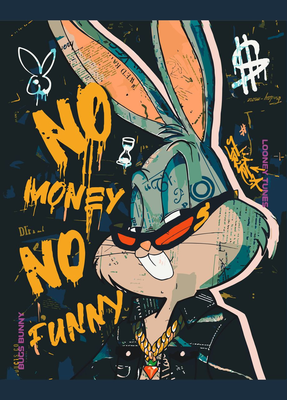 Картина за номерами Бакс Банні 40*50 см Оригамі LW 1990 Origami (322142132)