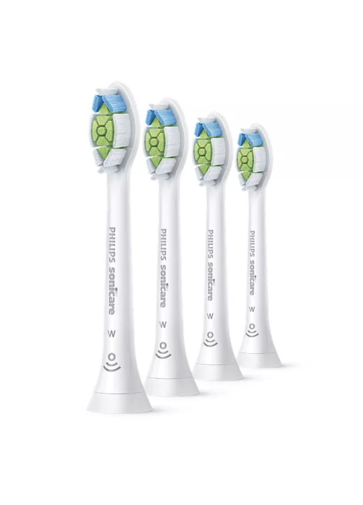 Насадки для Sonicare W2 Optimal White электрической зубной щетки белые 4 шт средней жесткости HX6062/1 Philips (300158949)