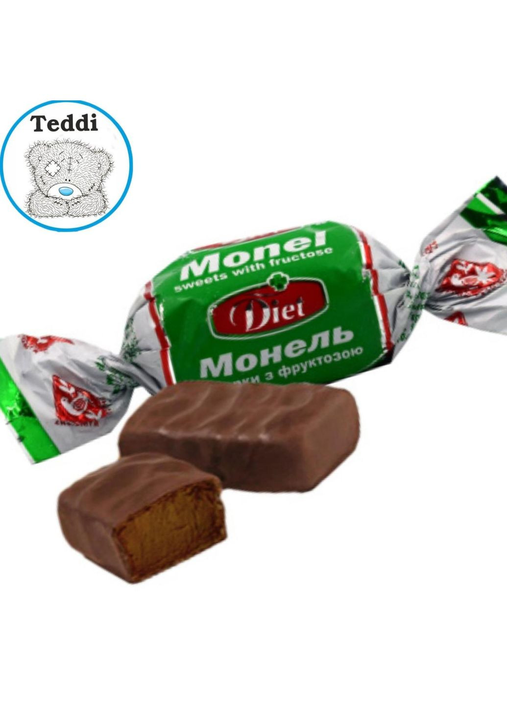 Цукерки глазуровані "Монель з фруктозою", 1 кг., Житомирські ласощі (370287051)