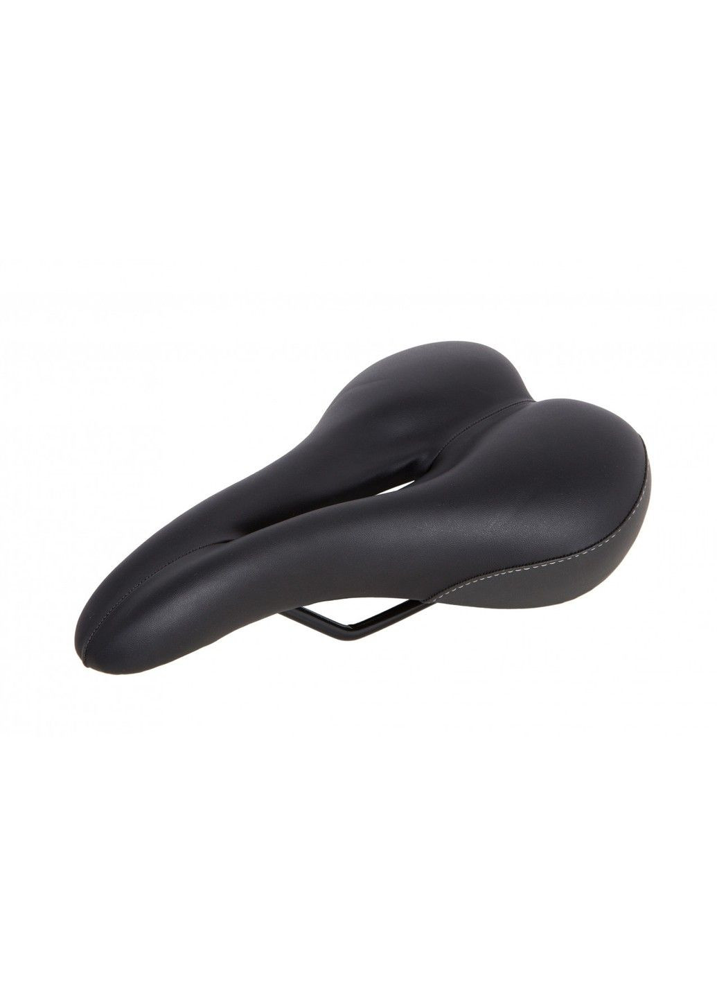 Седло комфорт YF-1030 с отверстием, черный-cирий No Brand (359457303)