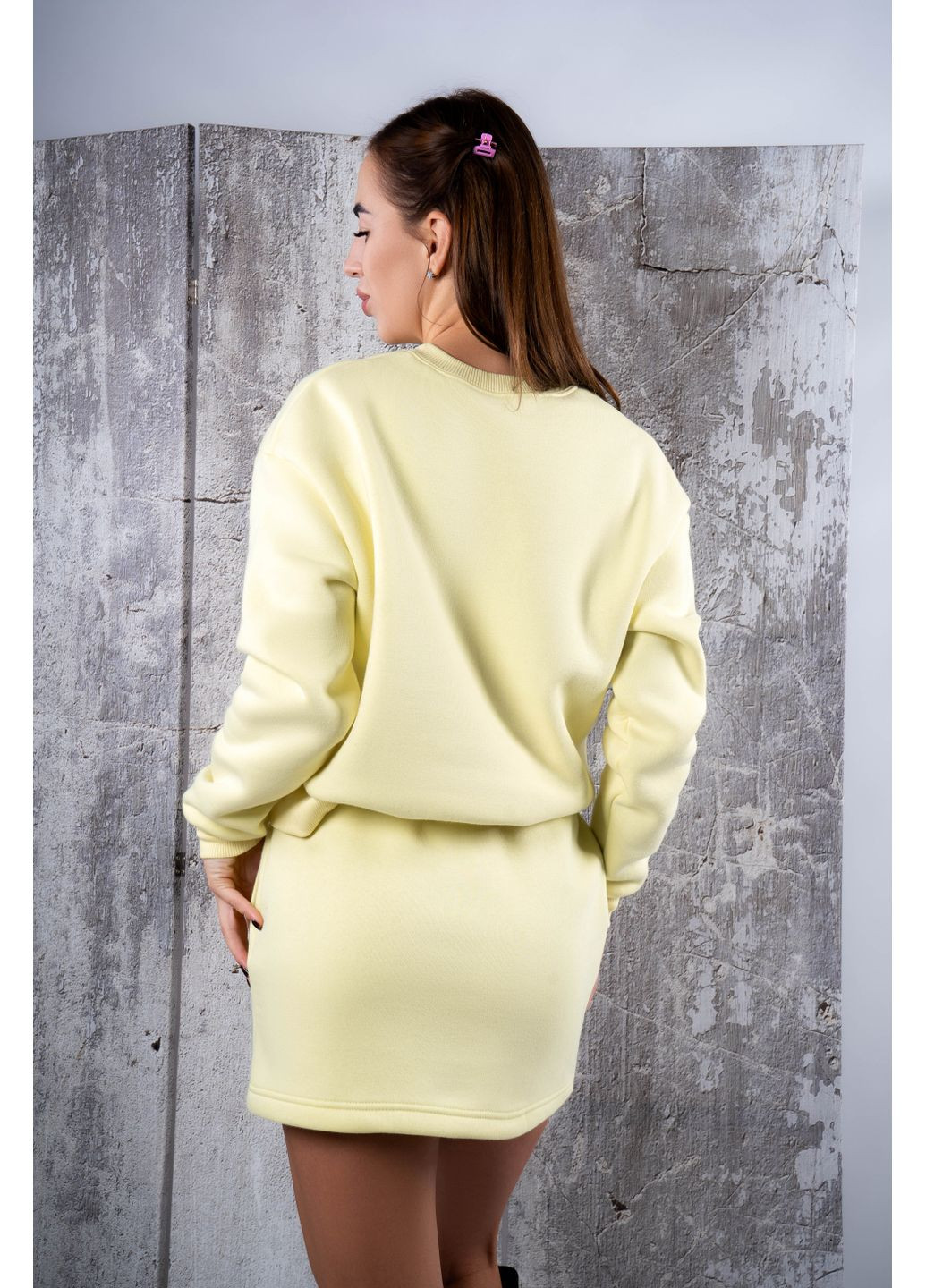 Желтый свитшот женский 103944 Power (370024704)