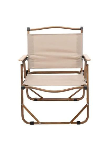 Стілець для кемпінгу складаний 50*51*64 см з алюмінієвим каркасом бежевий LUGI (332211650)