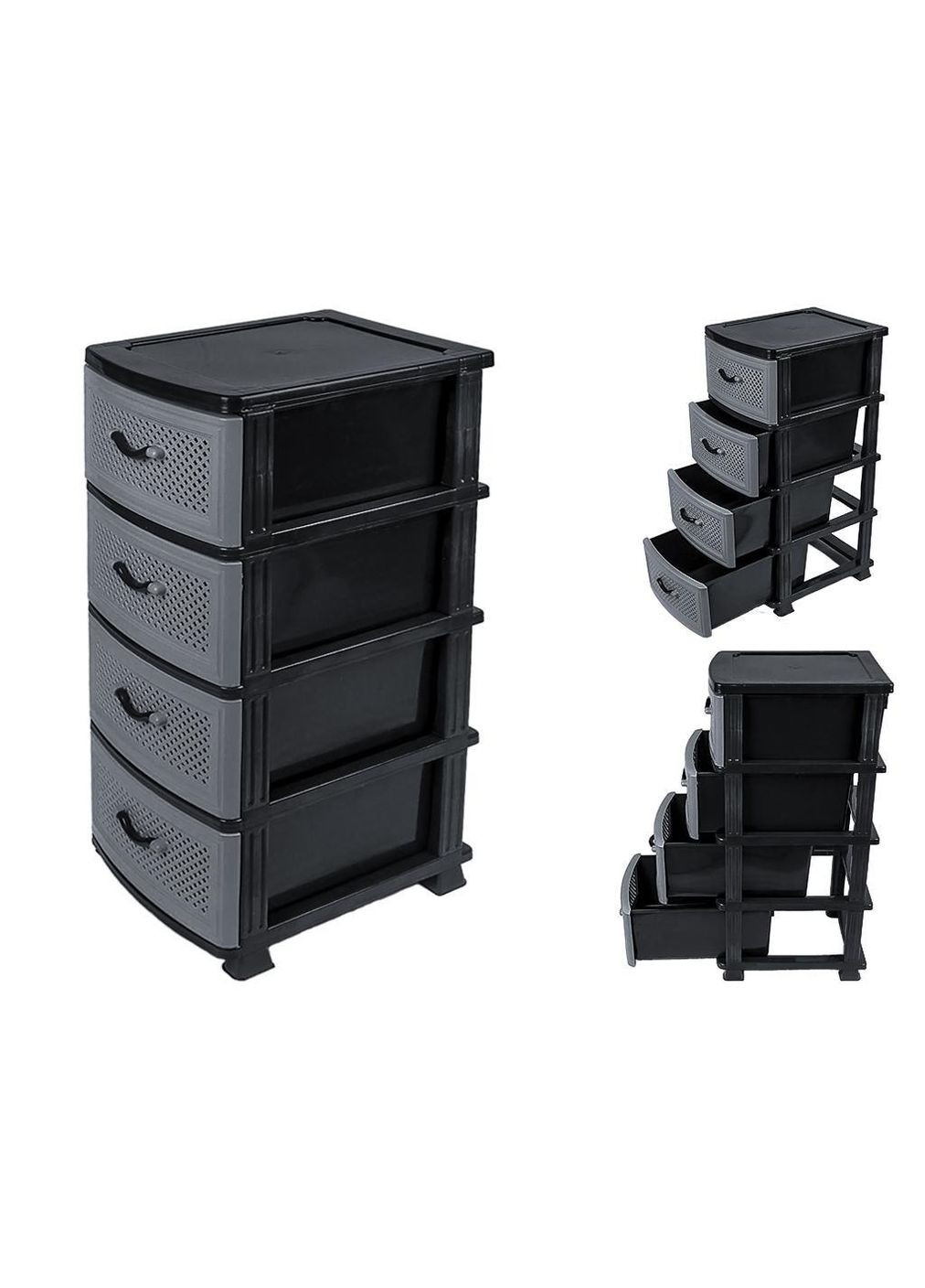 Комод Effe 4 шухляди сірий No Brand (362493960)