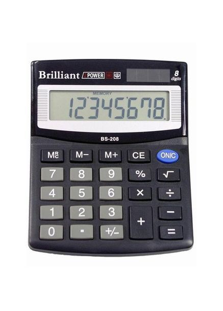 Калькулятор " " /BS-208/ наст. 8-розр,1 пам.100*125 Brilliant (367755452)