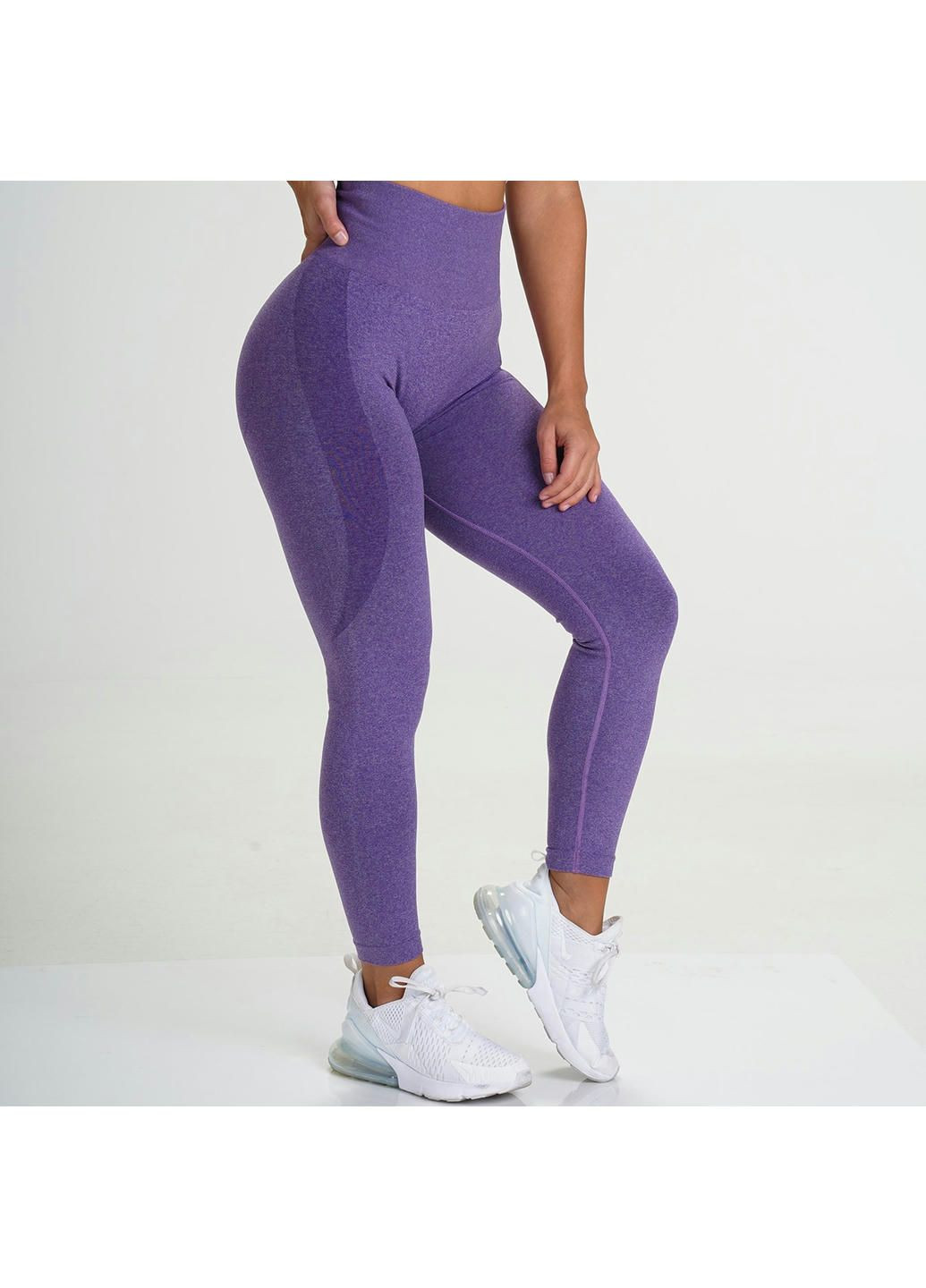 Легінси жіночі спортивні 11480 M фіолетові Fashion (294067203)