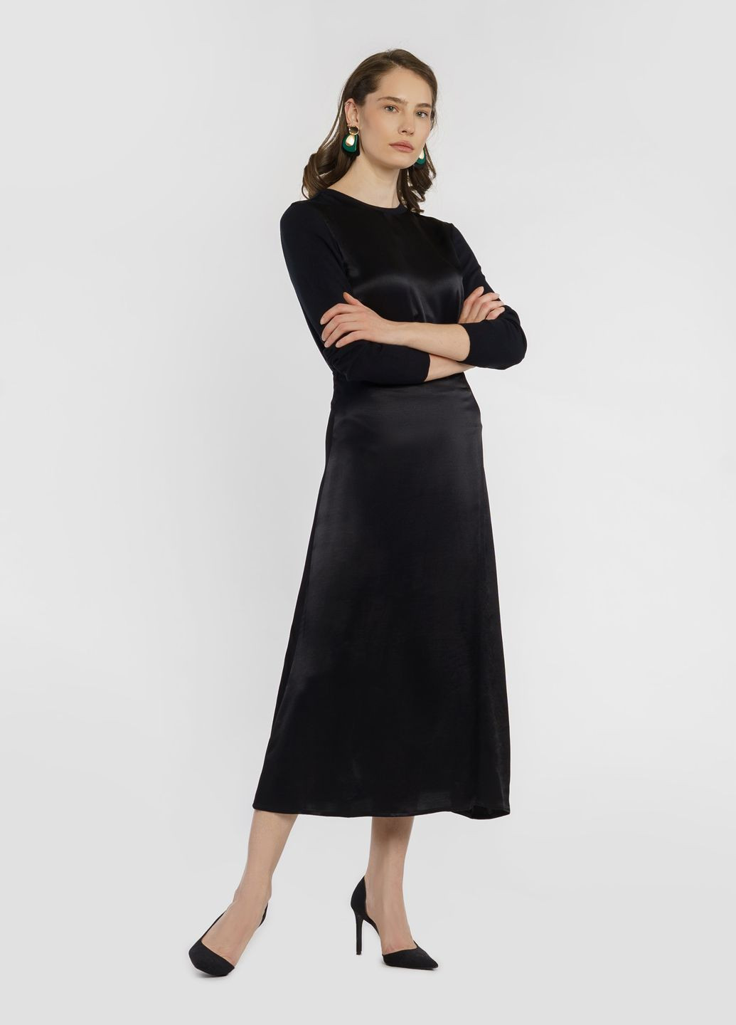 Черный зимний джемпер женский черный Arber Crew-neck WCaddy 2 WTR-17