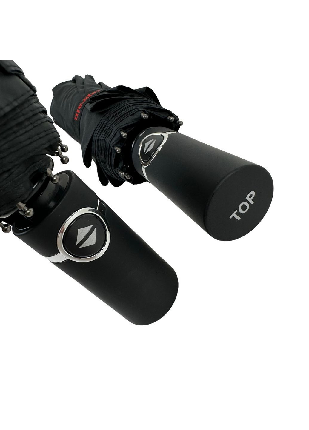 Чорна чоловіча складана парасолька автоматична Toprain (288188348)