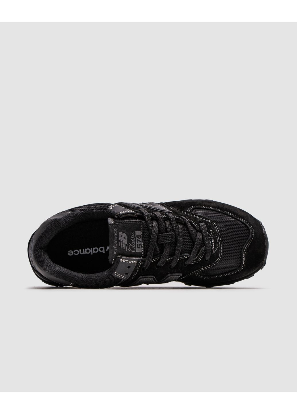 Черные демисезонные кроссовки мужские new balance 574 black нью беланс 574 No Brand