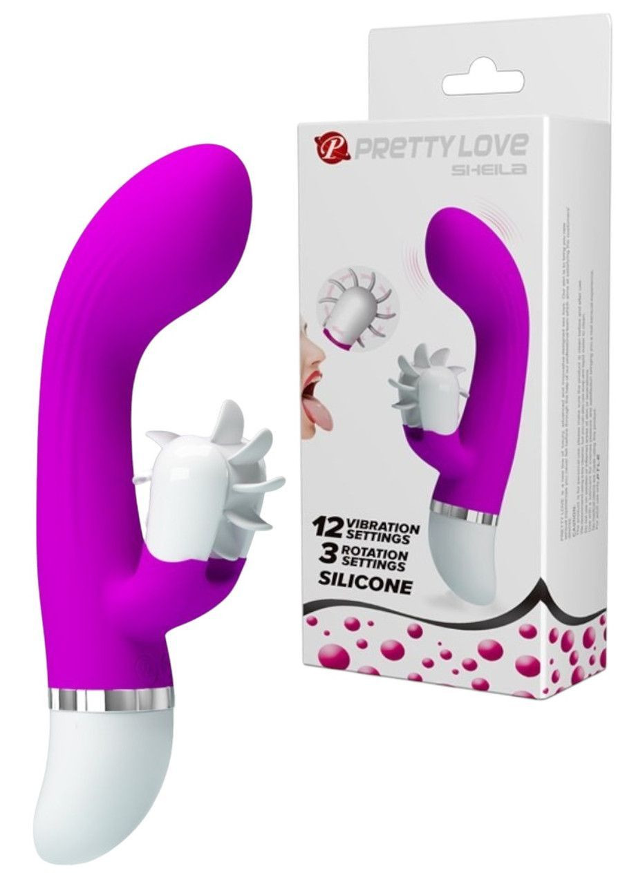 Вибратор кролик Pretty Love Sheila для стимуляции клитора и влагалища с 12 режимами вибрации LyBaile (363041373)