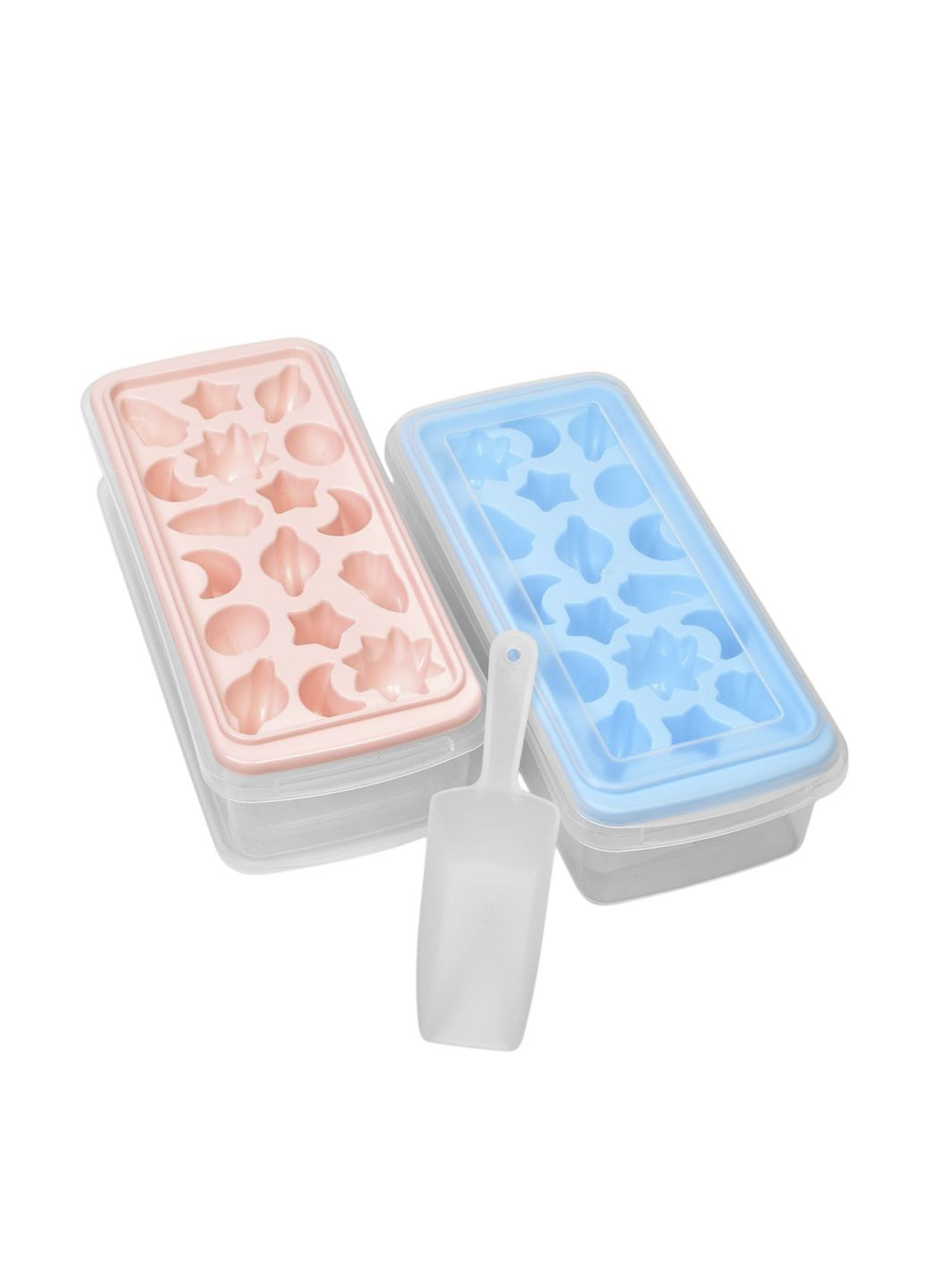 Форма для льоду з контейнером колір різнокольоровий ЦБ-00277634 No Brand (330748843)