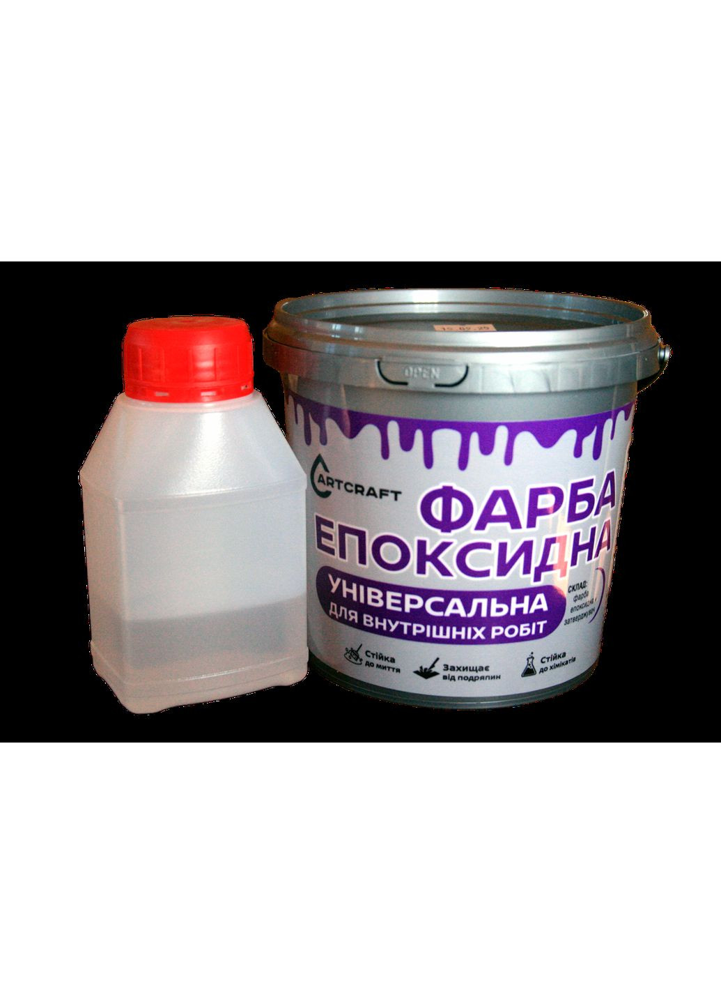 Універсальна Епоксидна Фарба для внутрішніх робіт ArtCraft 1кг Art Craft (363131389)
