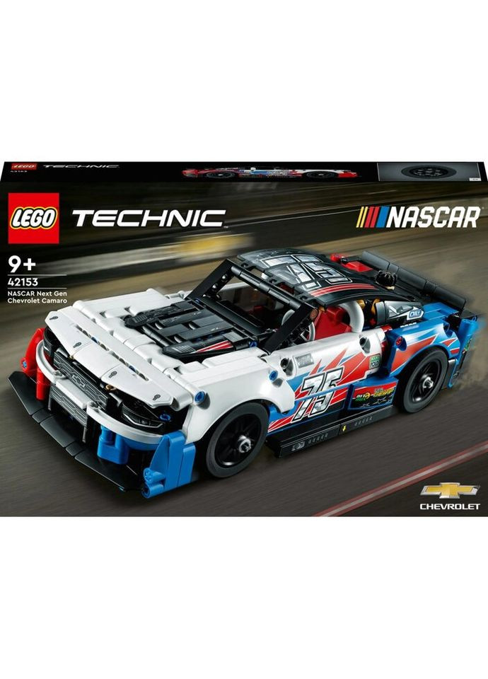 Конструктор Technic NASCAR Next Gen Chevrolet Camaro ZL1 672 детали (42153) Lego (281425472)