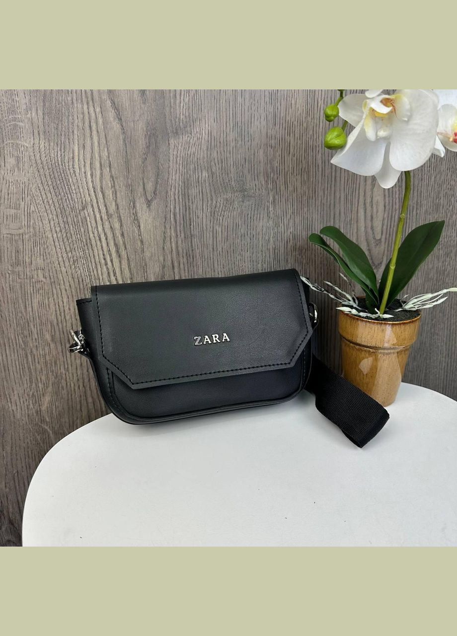 Жіноча міні сумочка клатч на плече екошкіра чорна (sku_1523) No Brand (330576226)