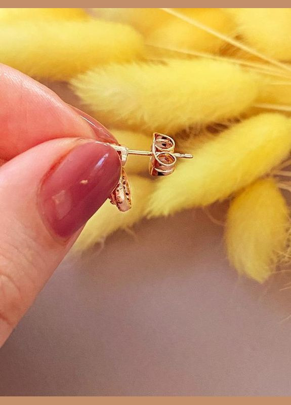 Позолочені Сережки-гвоздики. Позолота No Brand (345741990)