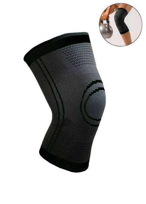 Бандаж на коленный сустав . M/38-40см. Эластичный. Черно-Оранжевый. Bd AB090 (307288177)