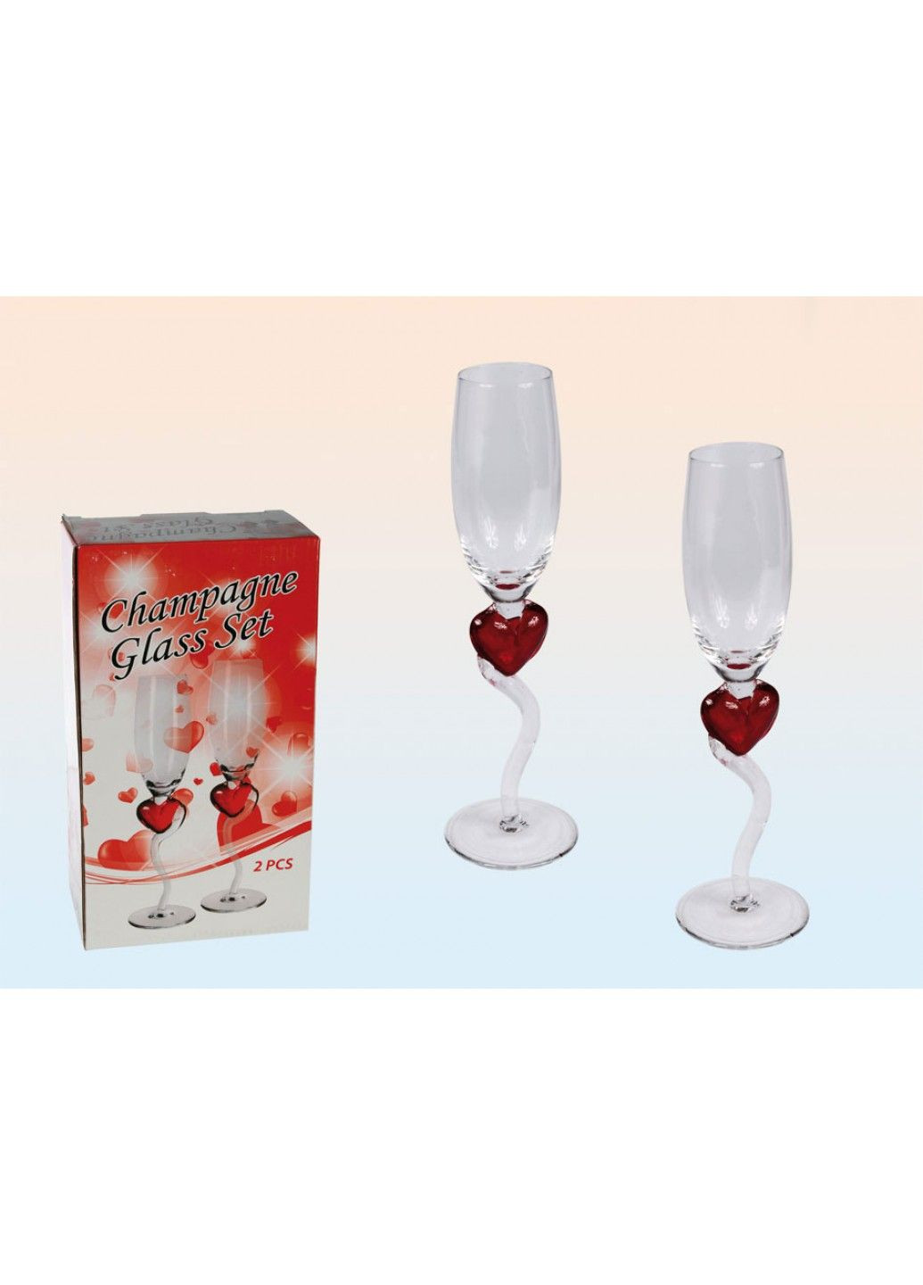 Набор бокалов для шампанского ООТВ Сердце OOTB (290851484)